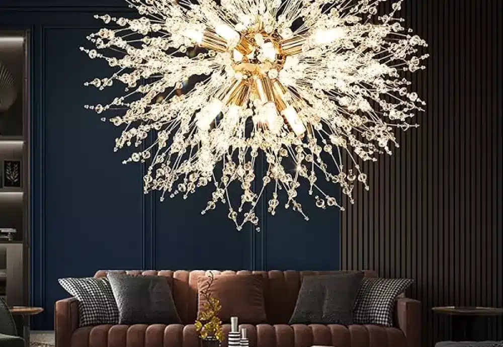 high ceiling crystal chandelier