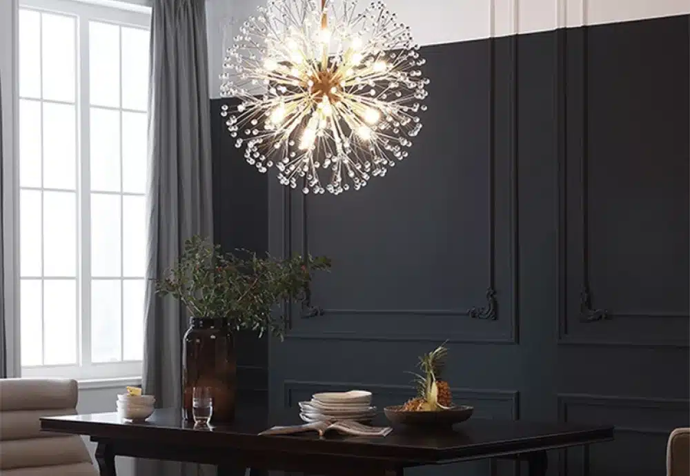 crystal dandelion chandelier